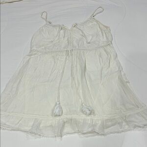 White Sleeveless Boho Dress